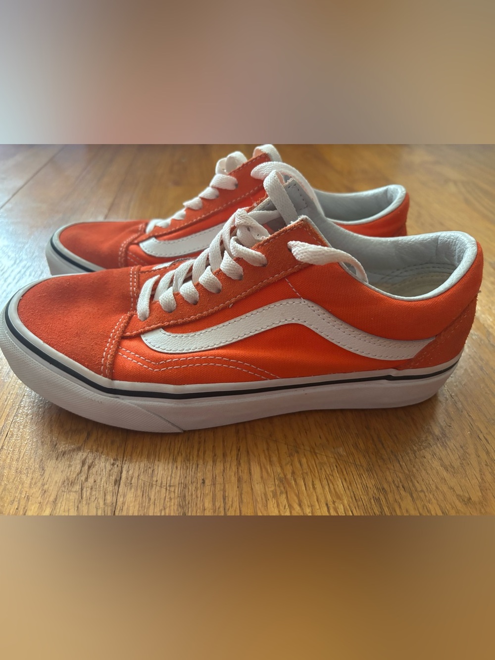 Vans Old Skool Sneakers - Orange & White